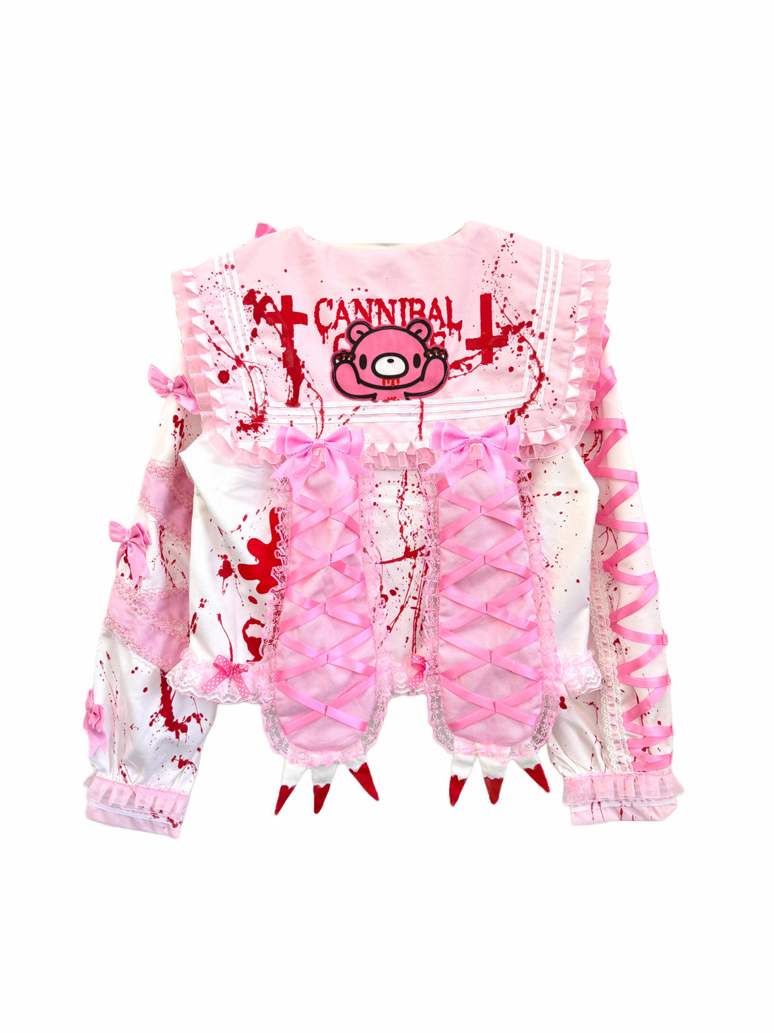 Red Devil - Gloomy Bear Bunny Ear Sailor Jacket shirt Red Devil