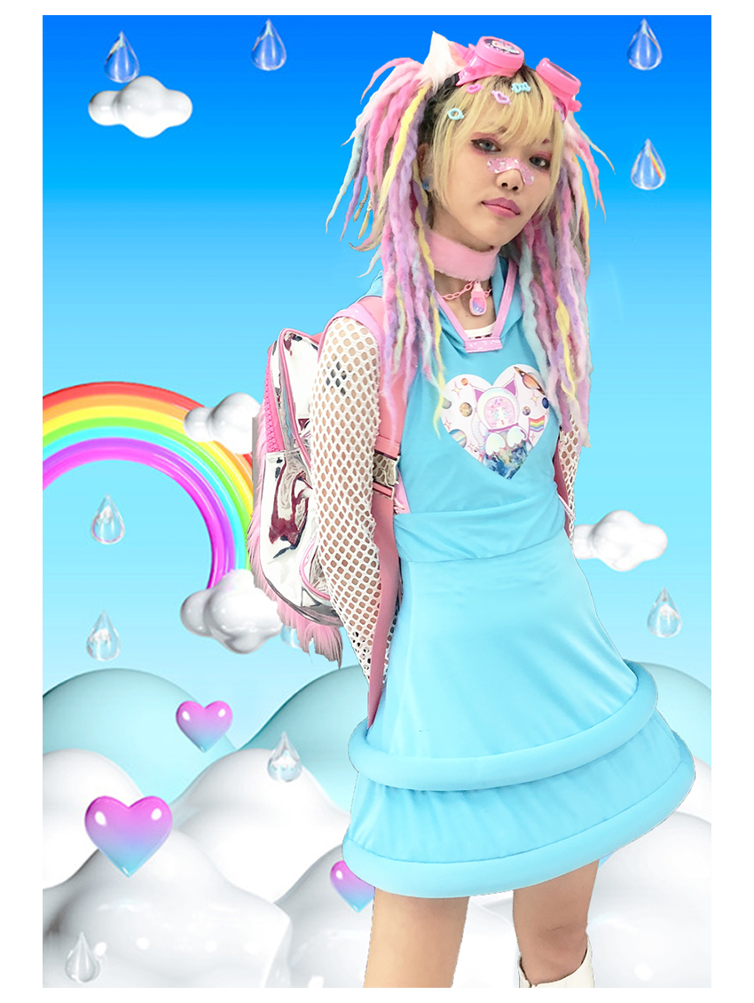 NIHONKIDS - Harajuku Space Cat Dress dress NIHON KIDS