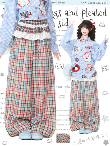 Languid Park - Plaid Straight Leg Pants