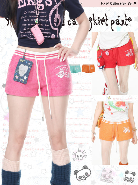 Languid Park - Vintage Letter Drawstring Shorts shorts Languid Park