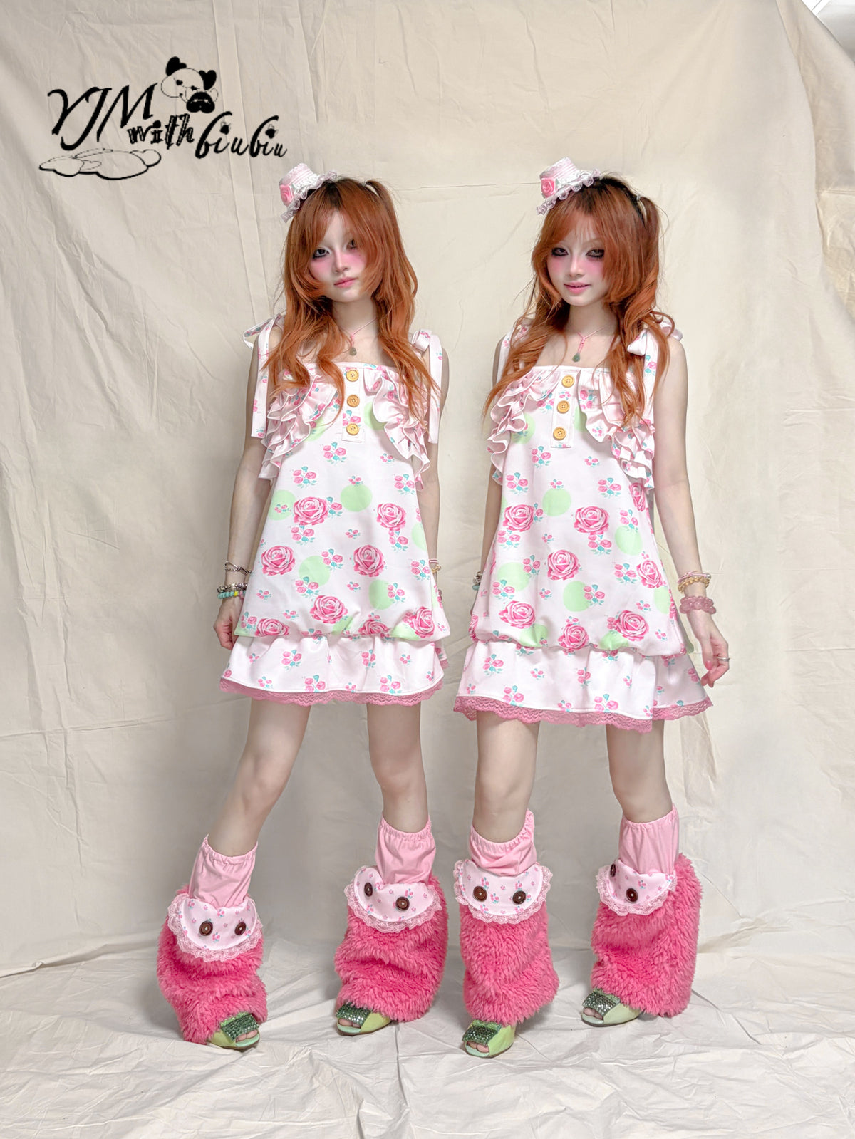 YJM with biubiu - Vintage Floral Lace Dress dress YJM with biubiu