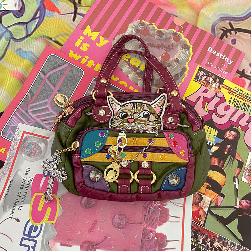 Hottie - Vintage Y2K Cat Crossbody Bag bag Hottie