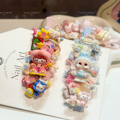 LXT - Cream Hair Clip Blind Box 5pcs hair clip LXT