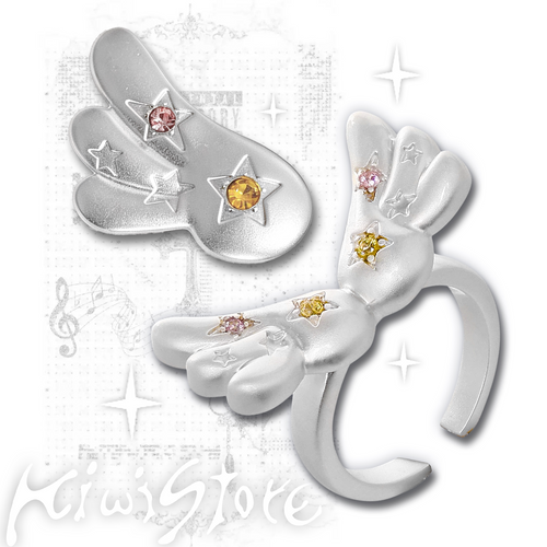 Kiwi Store - Y2K Angel Wing Hair Clip Ring accessory kiwi store
