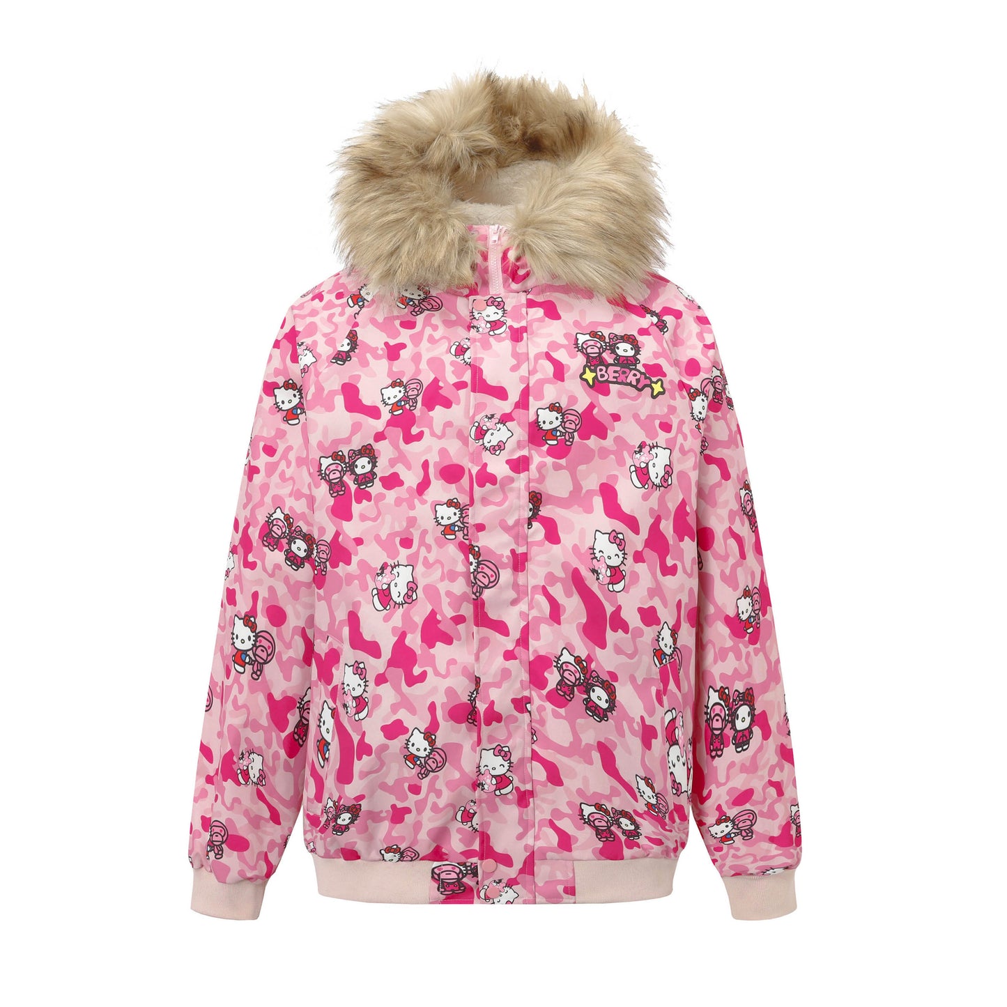 BlackBerry - Decora Kei Kitty Bomber Jacket jacket BlackBerry M