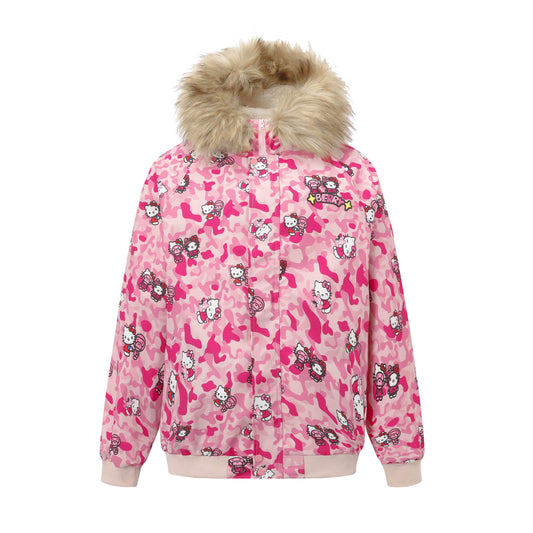 BlackBerry - Decora Kei Kitty Bomber Jacket jacket BlackBerry M