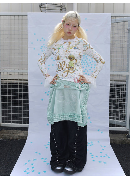 sillysis - Layered Ruffle Cake Skirt skirt sillysis
