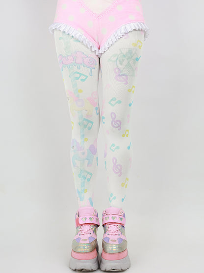 NIHON KIDS - Decora Tights Colorful Carousel Harajuku tights NIHON KIDS