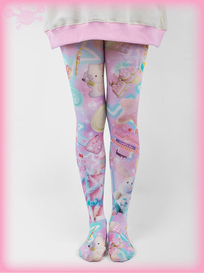 NIHON KIDS - Decora Kei Dopamine Doll Tights tights NIHON KIDS