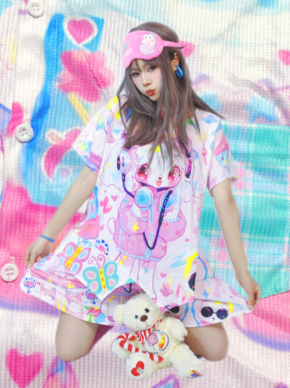 Harajuku T-shirt Original Prints T-shirt Summer Wear T-shirt Loose Design T-shirt tshirt Leerroo