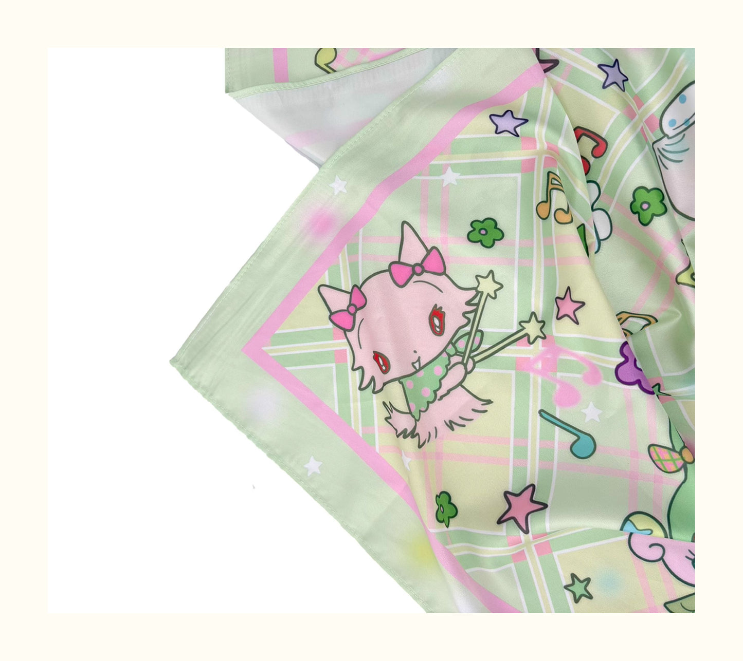 Shishihshop Printed Scarf | Harajuku Satin Square Scarf Kerchief shishihshop