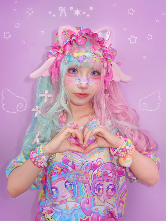 Dream Bubble - Pink Angel Cat Ear Headband headband Dream Bubble