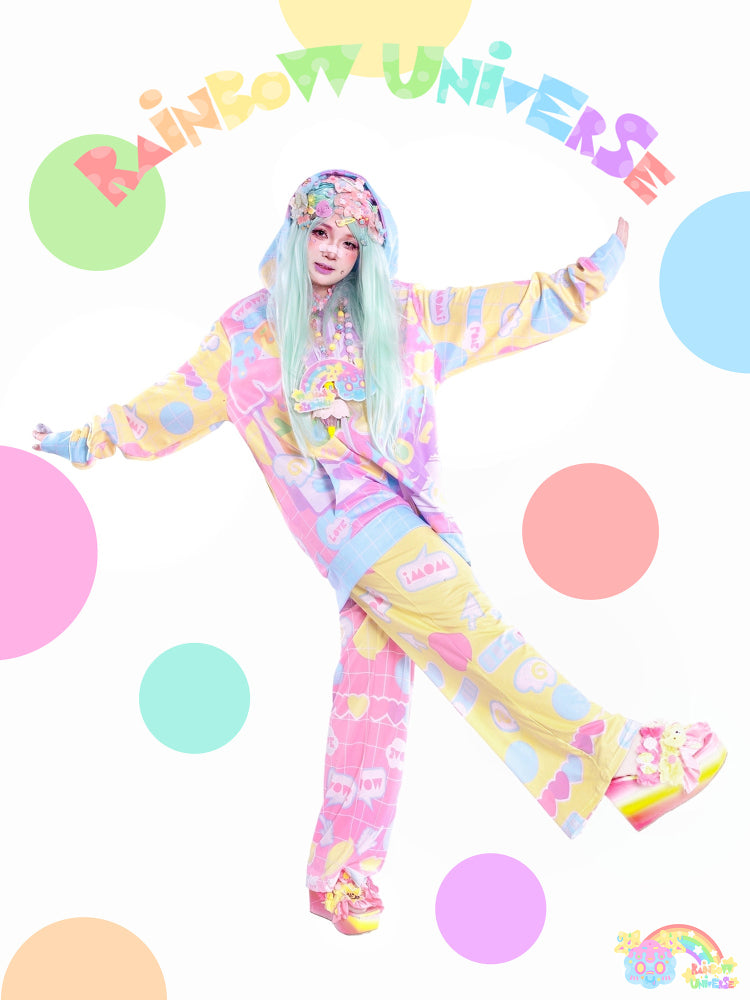 Rainbow Universe RUX - Decora Kei Pastel Macaron Hoodie hoodie Rainbow Universe RUX
