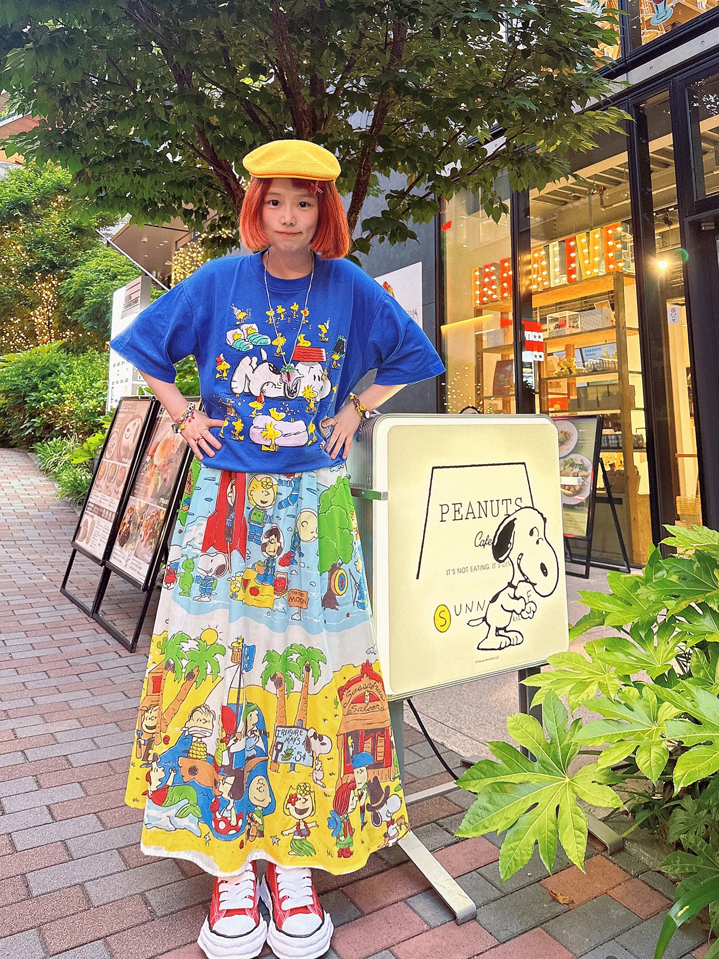 made in zzz - Snoopy High Waist Skirt skirt made in zzz