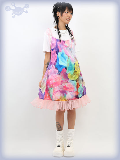 NIHON KIDS – Decora Kei Butterfly & Star Print Camisole Dress dress NIHON KIDS