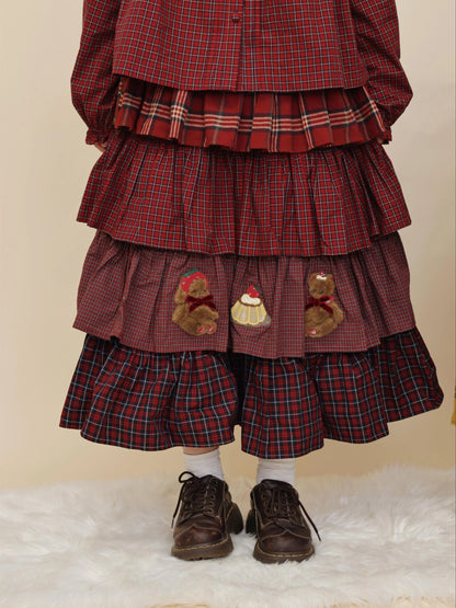 SemenCoicis - Kawaii Skirt Ruffle Tiered Cake Skirt skirt SemenCoicis