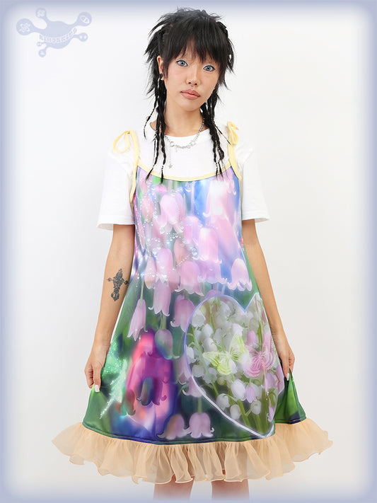 NIHON KIDS - DreamCore Fairy Slip Dress Floral Mesh dress NIHON KIDS