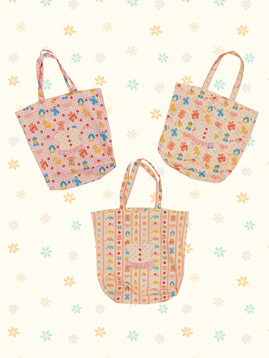 NIKKOU - Colorful Kawaii Shoulder Tote Bag bag Nikkou home