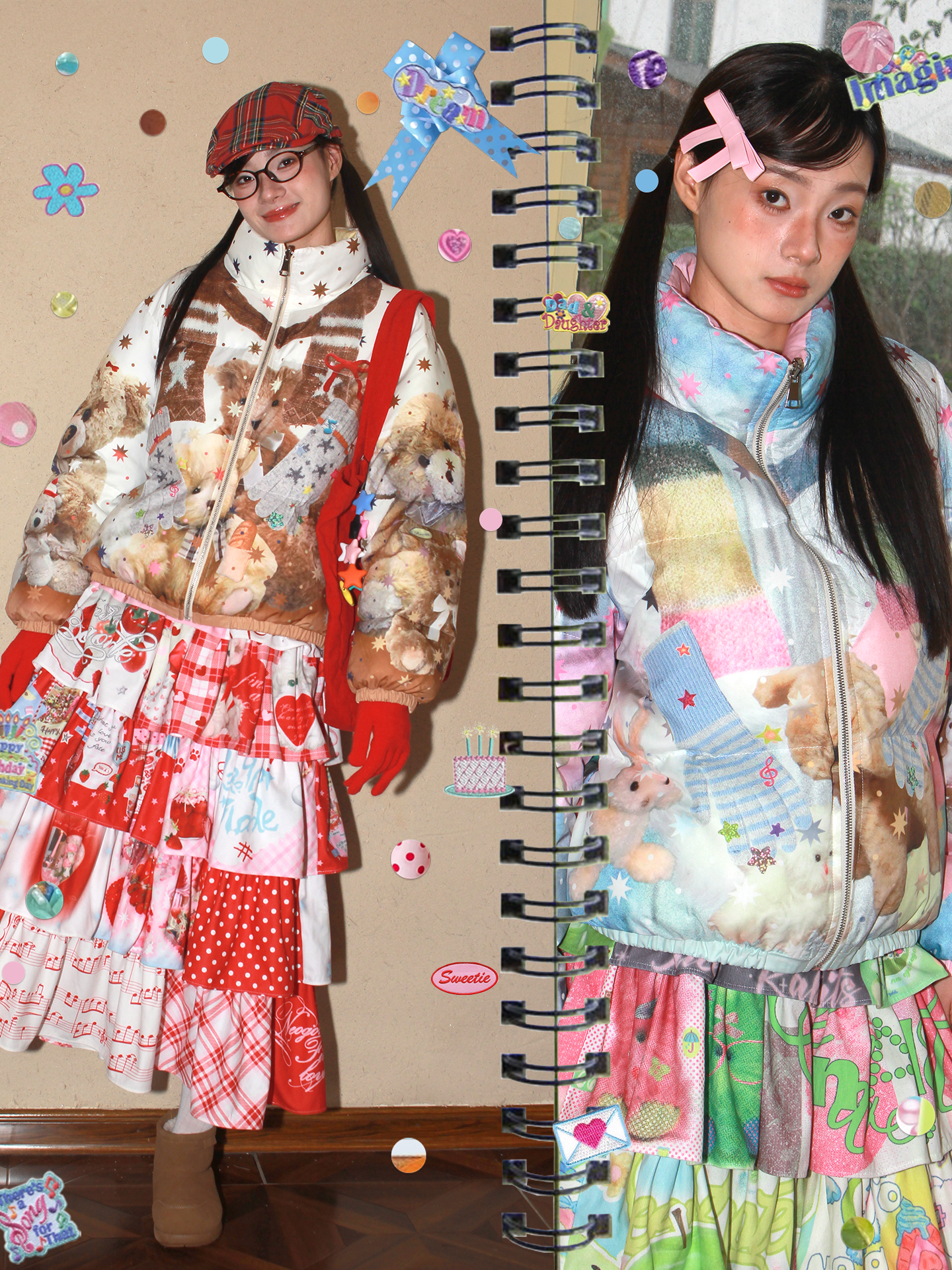 NeogoMade - Kawaii Reversible Sweet Short Jacket jacket NeogoMade