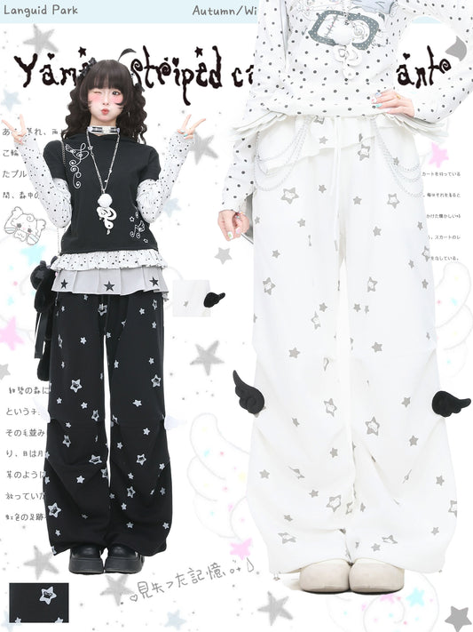 Languid Park - Wing Pleated Straight Pants pants Languid Park