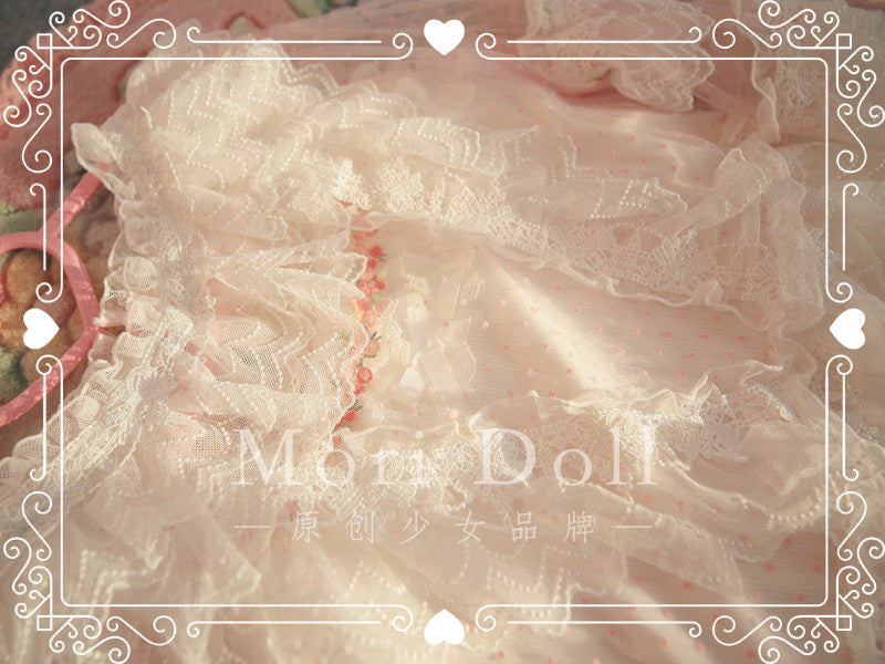 Mori Doll - Sheer Lace Flared Sleeve Blouse blouse Mori Doll