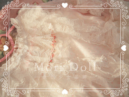 Mori Doll - Sheer Lace Flared Sleeve Blouse blouse Mori Doll