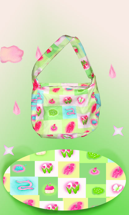 Harajuku Bag Green Shoulder Crossbody Bag Dumpling Shape Bag bag Moon Meadow