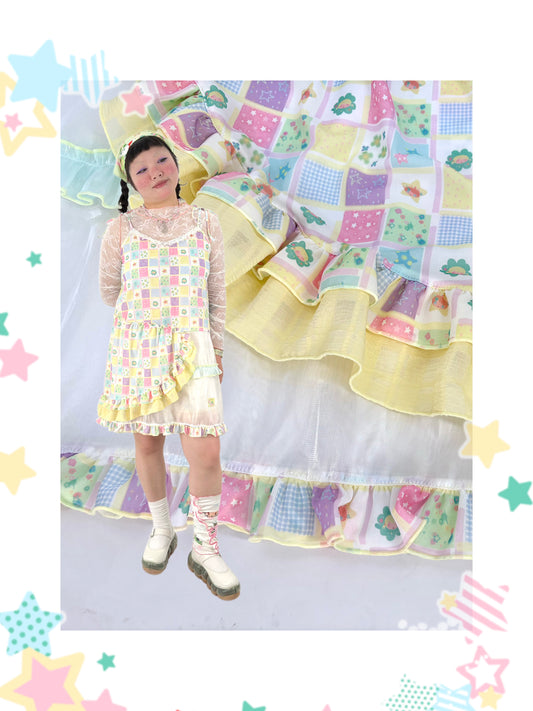 shishihshop - Kawaii Asymmetric Slip Dress dress shishihshop