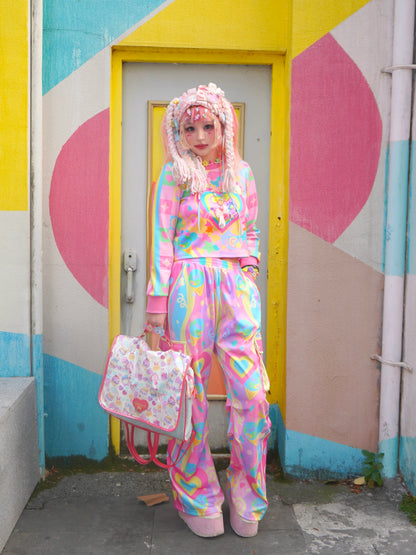 Dream Bubble - Pastel Heart Streetwear Lounge Set set Dream Bubble
