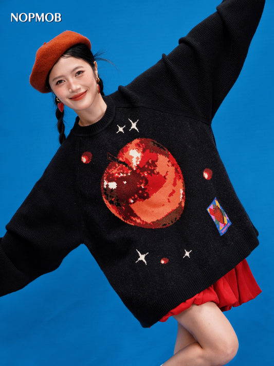 NOPMOB - Unique Star Apple Knit Sweater sweater NOPMOB