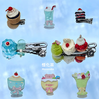 Mononoke - Kawaii Sweet Dessert Ice Cream Cake Hair Clip hair clip Mononoke