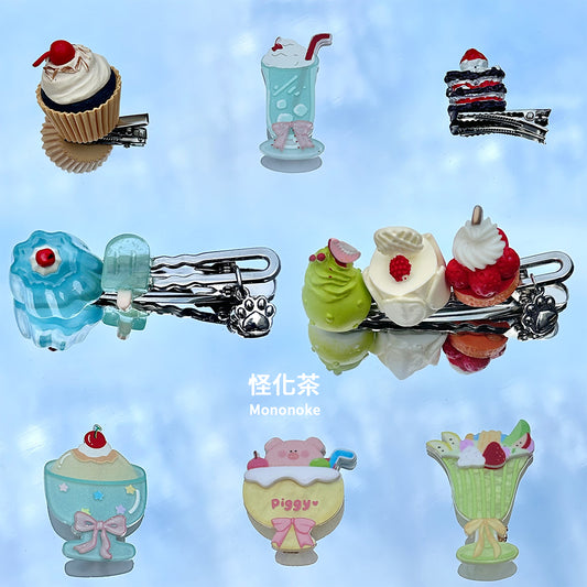Mononoke - Kawaii Sweet Dessert Ice Cream Cake Hair Clip hair clip Mononoke