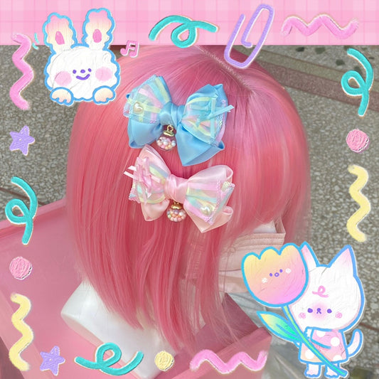 Bow Terminator Macaron Candy Hair Clip | Sweet Cake Accessory | Decora Kei Inspired hair clip Bow Terminator
