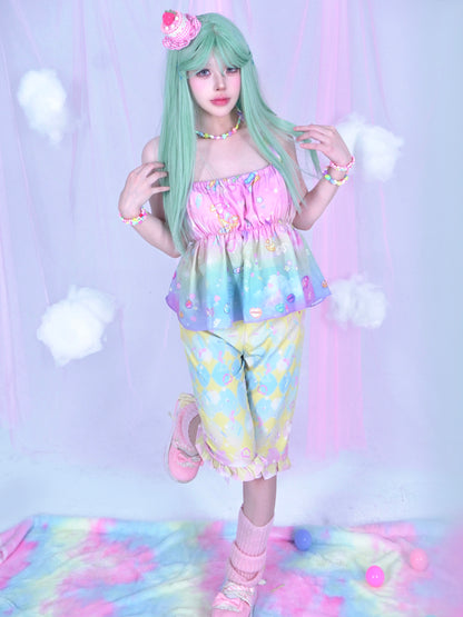 Dream Bubble Summer Coord | Harajuku Macaron Sweetheart Set camisole Dream Bubble