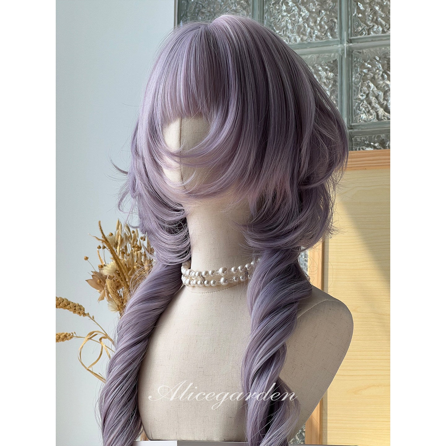 Alice Garden - Purple Long Curly Wig | Lolita Anime Inspired JK Hair wig Alice Garden