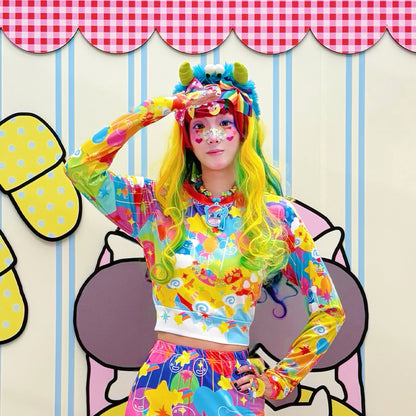 Rainbow Universe RUX - Rainbow Decora Long Sleeve Skirt Set set Rainbow Universe RUX