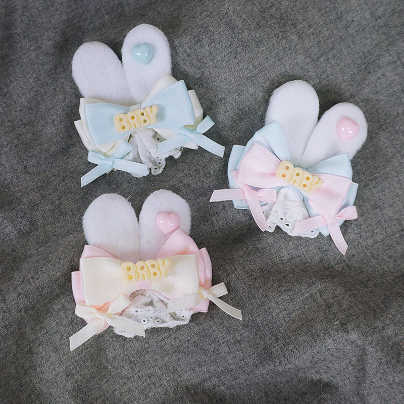maojiang – Bunny Ear Bow Hair Clip hair clip maojiang
