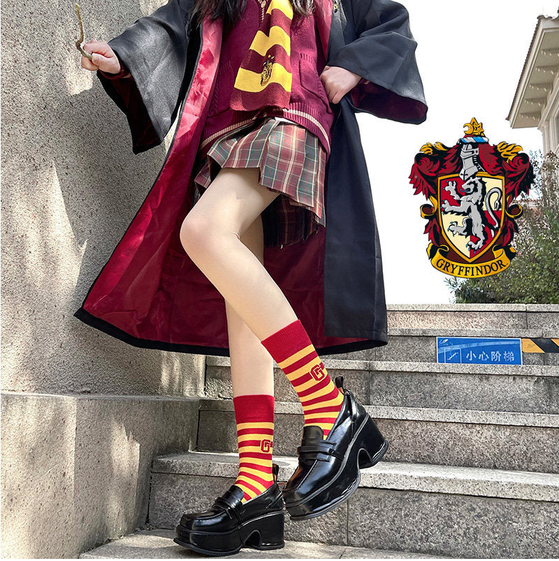 Harajuku Black Letter Stripe School Socks Harry Potter Socks