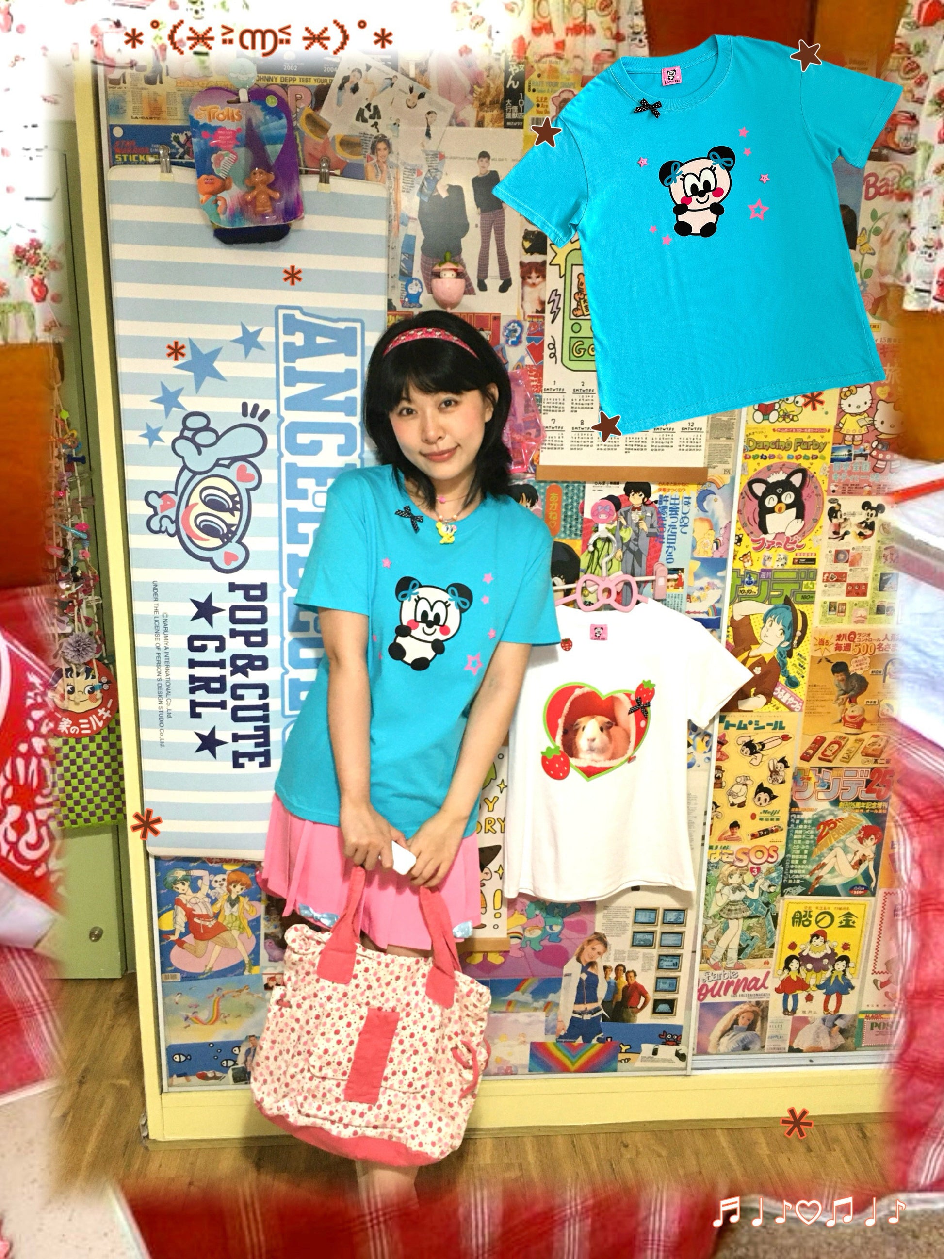 Bodytalk - Panda Graphic T-Shirt | Kawaii 90s Retro Harajuku Style Tee tee bodytalk