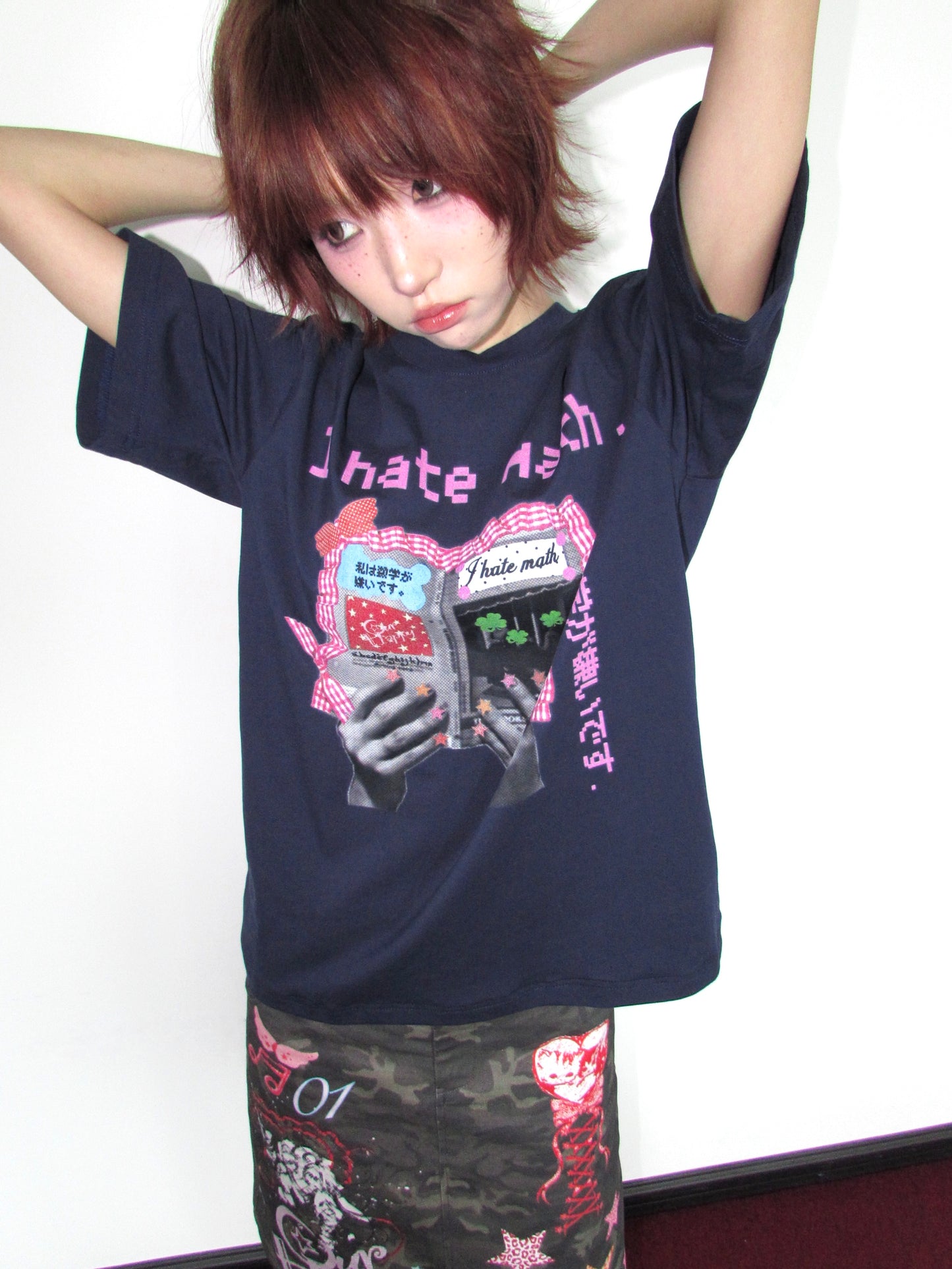 OurHappy - I Hate Math Graphic Cotton T-Shirt tshirt Our Happy