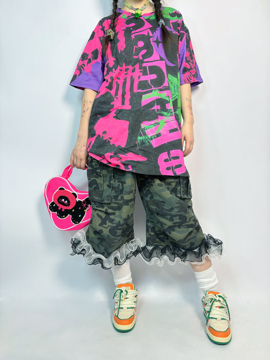 LEERROO - Decora Kei Graffiti Short Sleeve Tee tshirt Leerroo
