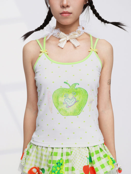 FRUITS - Green Apple Wing Cami camisole Fruits S