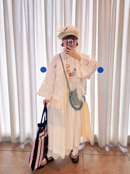 DADANAKO - Layered Babydoll Pinafore Dress dress DADANAKO