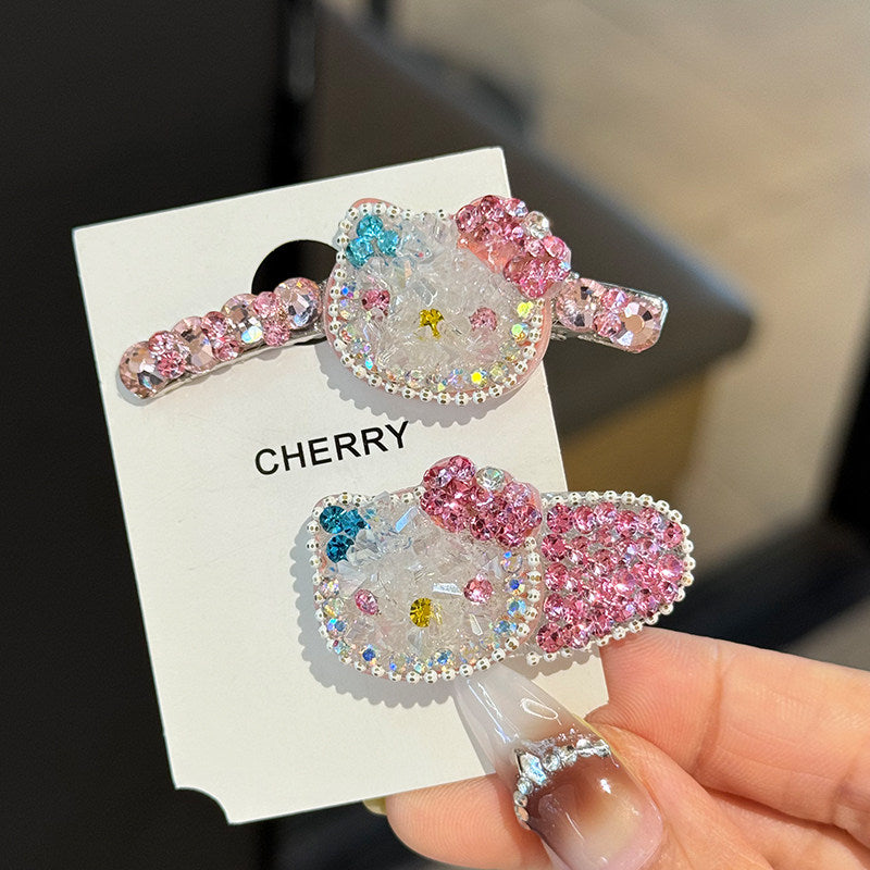 Cream Berry - Pink Kitty Hair Clip hair clip Cream Berry