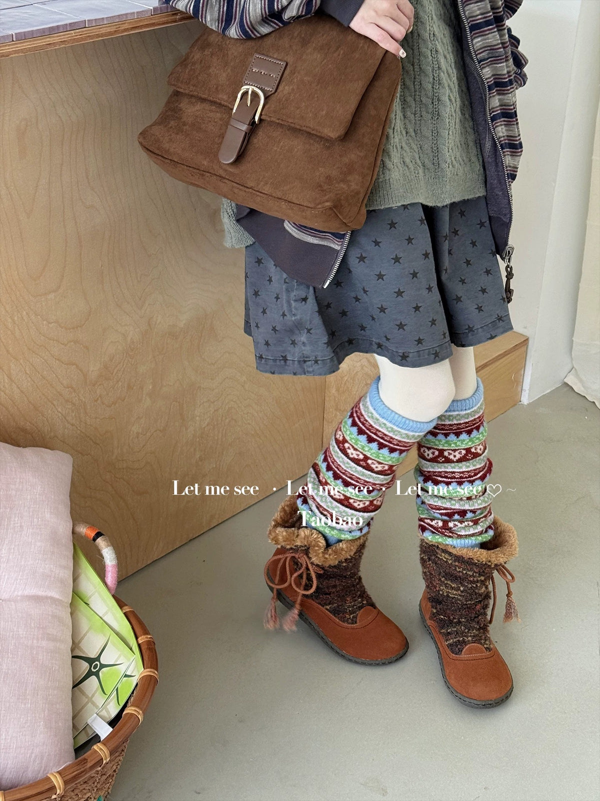 LET ME SEE - Retro Ethnic Slouch Leg Warmers leg warmmers let me see