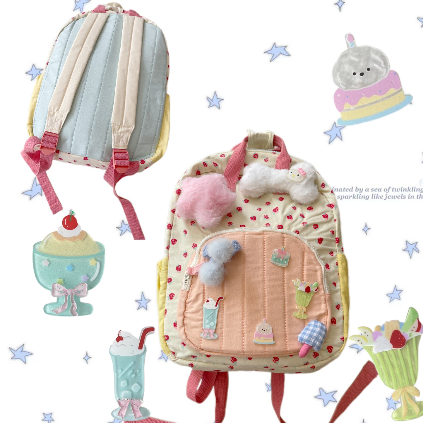 Hottie - Dopamine Y2K Ice Cream Mini Backpack bag Hottie