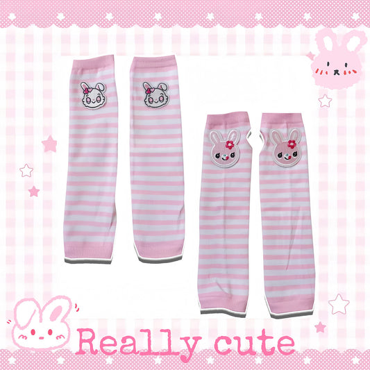 Subculture Bunny Fingerless Sun Sleeves sleeves really cute