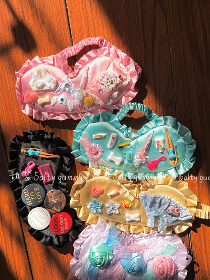 Salty Gummy - Y2K Barbie Satin Sleep Mask mask Salty Gummy