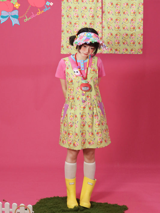 Kawaii Suspender Dress – Fruit Basket Print dress LULULULU