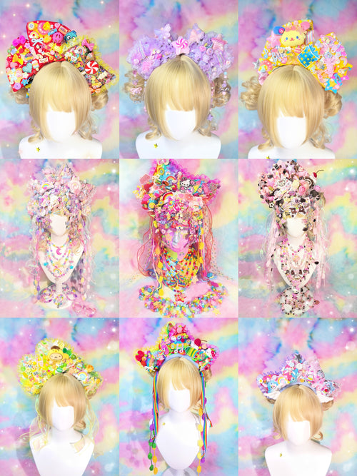 Luckywishstar - Colorful Maximalist Decora Accessory Set accessory Luckywishstar